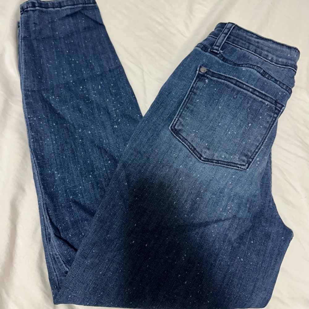 Judy Blue Relaxed Fit “White Splatter” Jeans